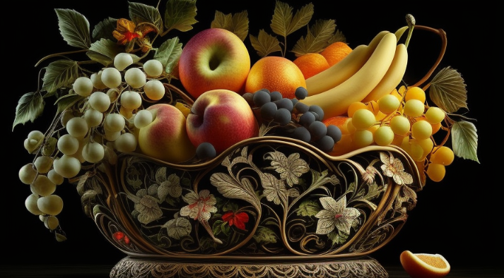 Basket of fruit, AI classification example