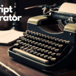 AI Script Generator, image of typewriter