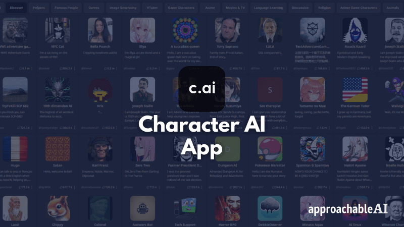 Character AI Archives - ApproachableAI
