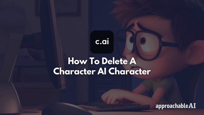 Character AI Delete Character feature