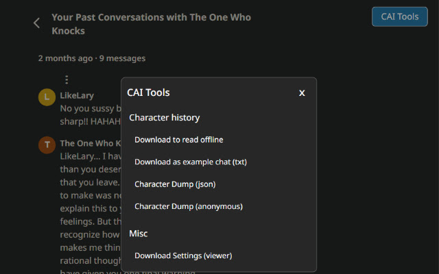 Character AI download CAI tools