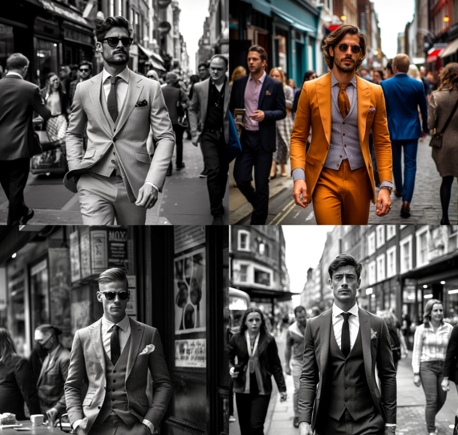 Midjourney Fashion Men's Tailored Look